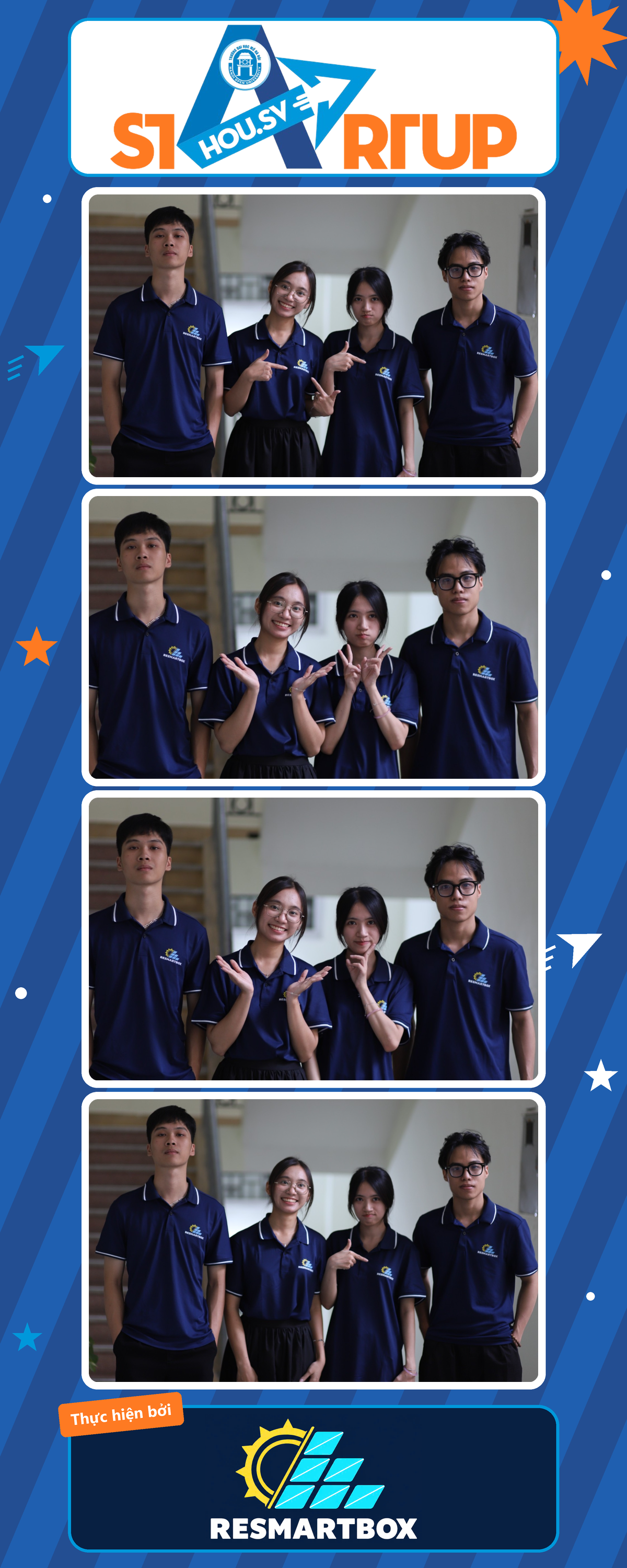 Khung ảnh photobooth do nhóm phát triển